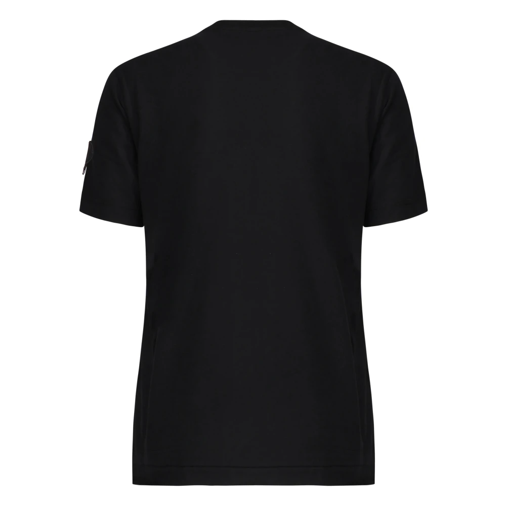Moncler Zwarte katoenen T-shirt met Willow Smith Black Dames