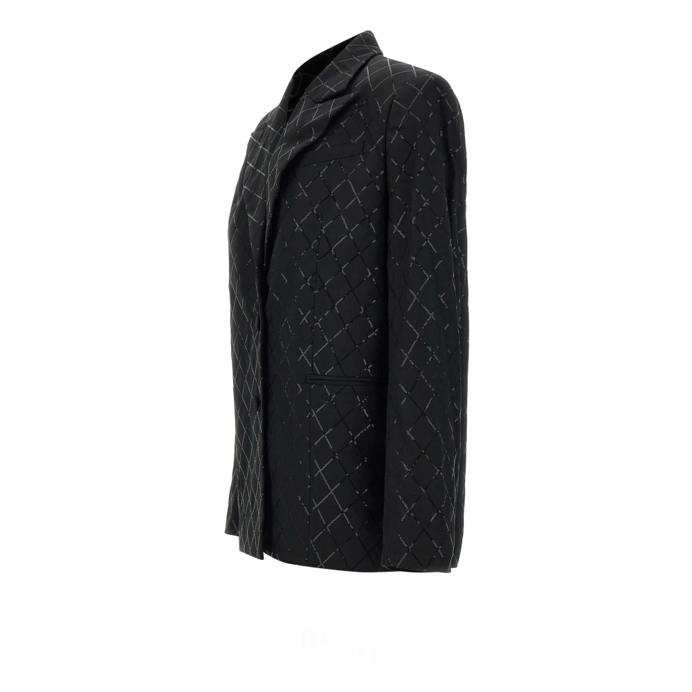Rotate Birger Christensen Zwarte Pailletten Blazer Black Dames