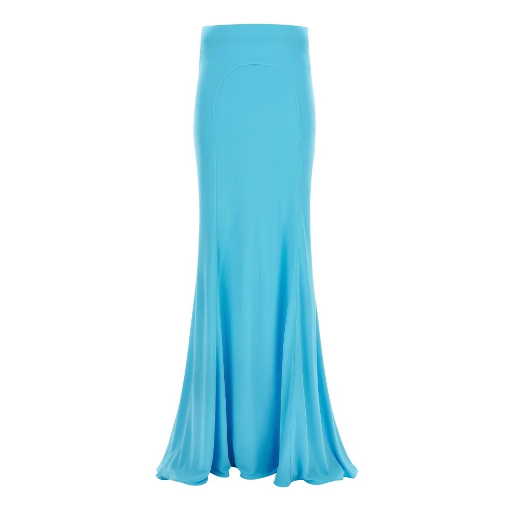 Tom Ford Women's Blue Impossible Skirt With Train - Maxi Skirts - M - Skirts