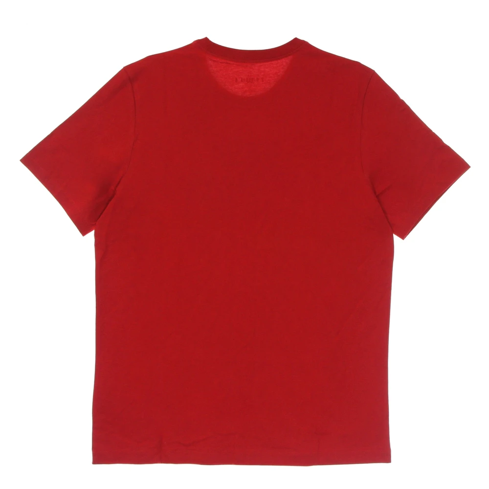 Jordan Grafische Crew Neck T-shirt met Logo's Red Heren