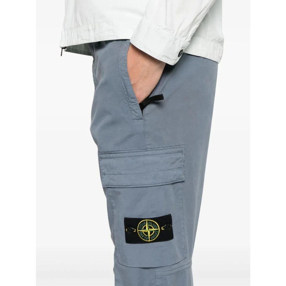 Stone Island Casual Cargo Broeken voor Mannen Blue Heren