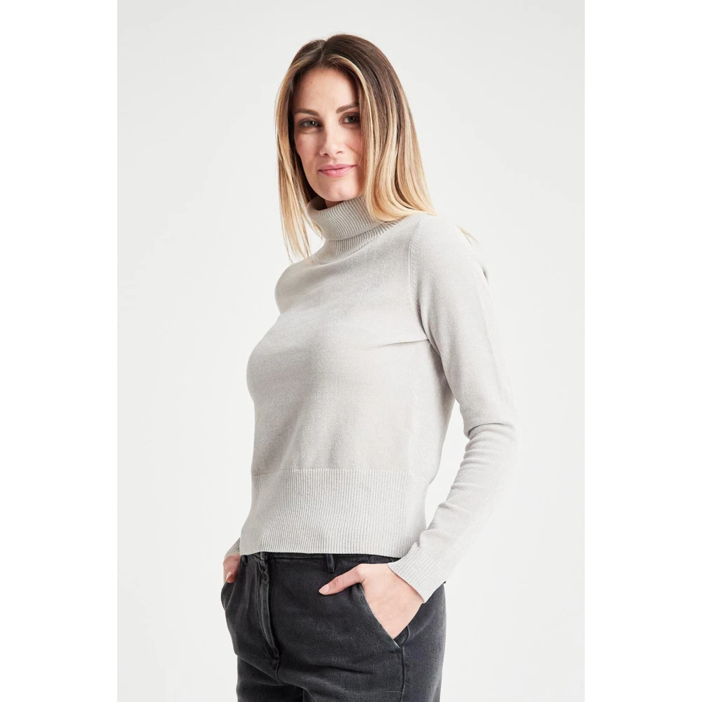 RRD Velvet Turtleneck Beige Dames