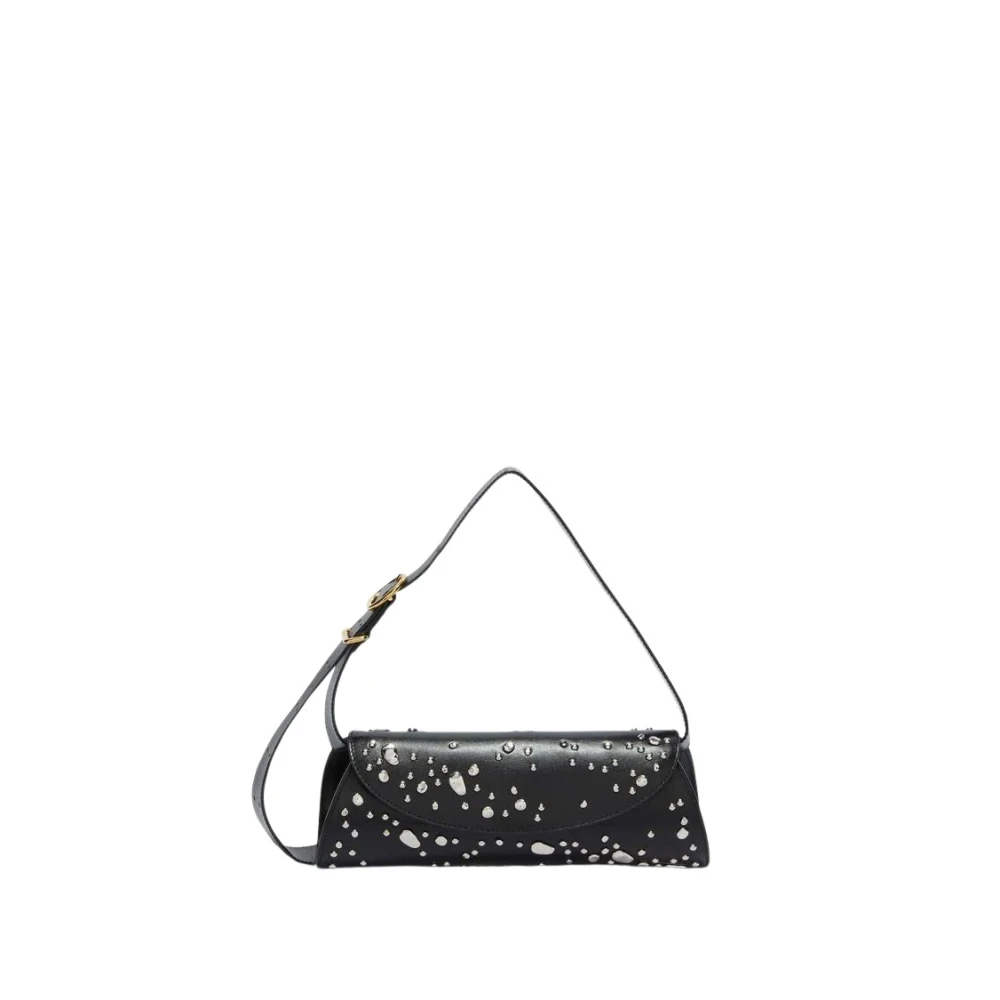 Jil Sander Kleine handtas met Cannolo-stijl Black Dames