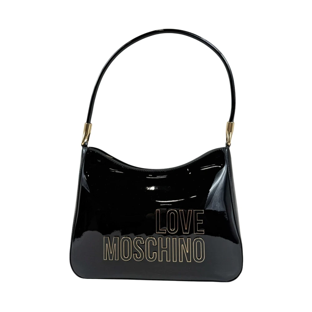 Love Moschino Vrouw Zwart Tassen Dames, One Size, Pu Lucido Hobo