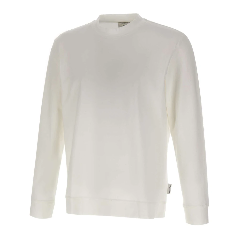 Paolo Pecora Men's White Cotton Jumper - Sweatshirts - Xl - Sweatshirts & Hoodies