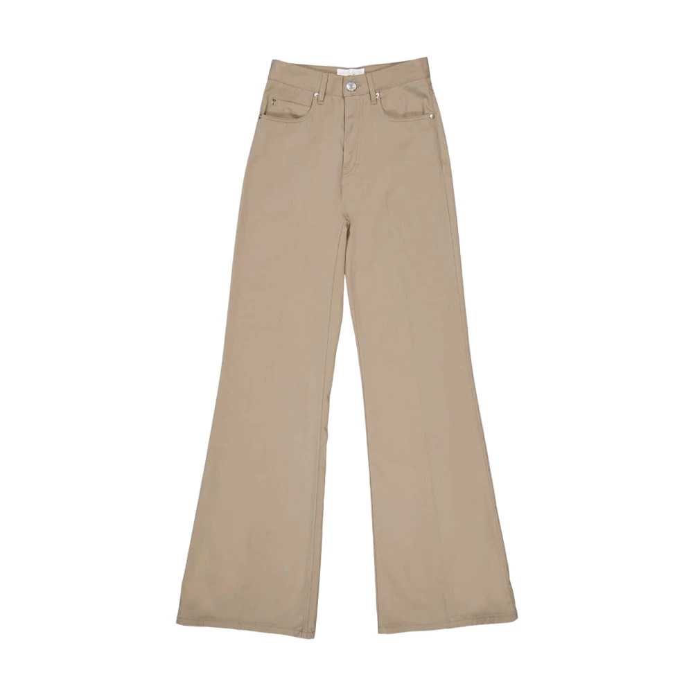 Ami Paris Donna Marrone Pantaloni, L, New,