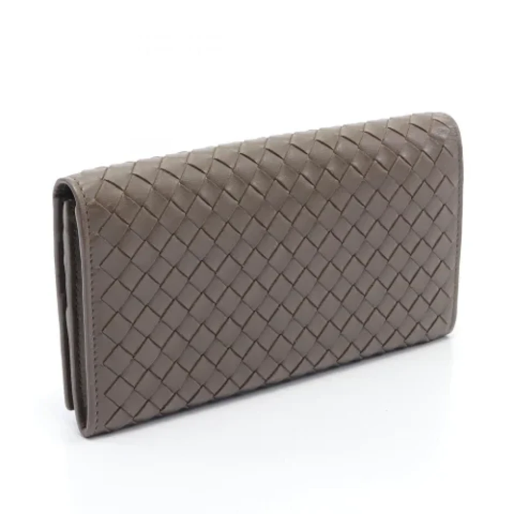 Bottega Veneta Vintage Pre-owned Leather wallets Brown Dames