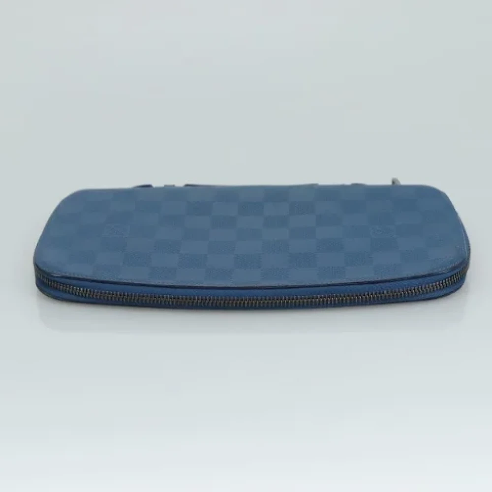 Louis Vuitton Vintage Pre-owned Leather clutches Blue Dames