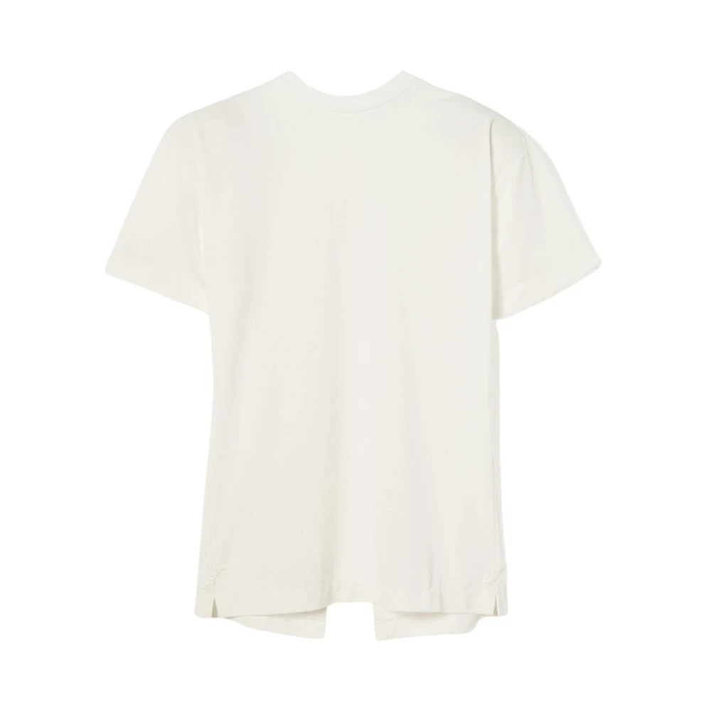 Jacquemus White T-Shirts, Female, M, Paper Effect Open Back T-Shirt
