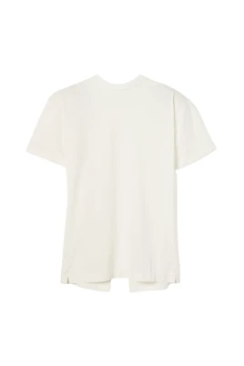 Paper Effect Open Back T-Shirt