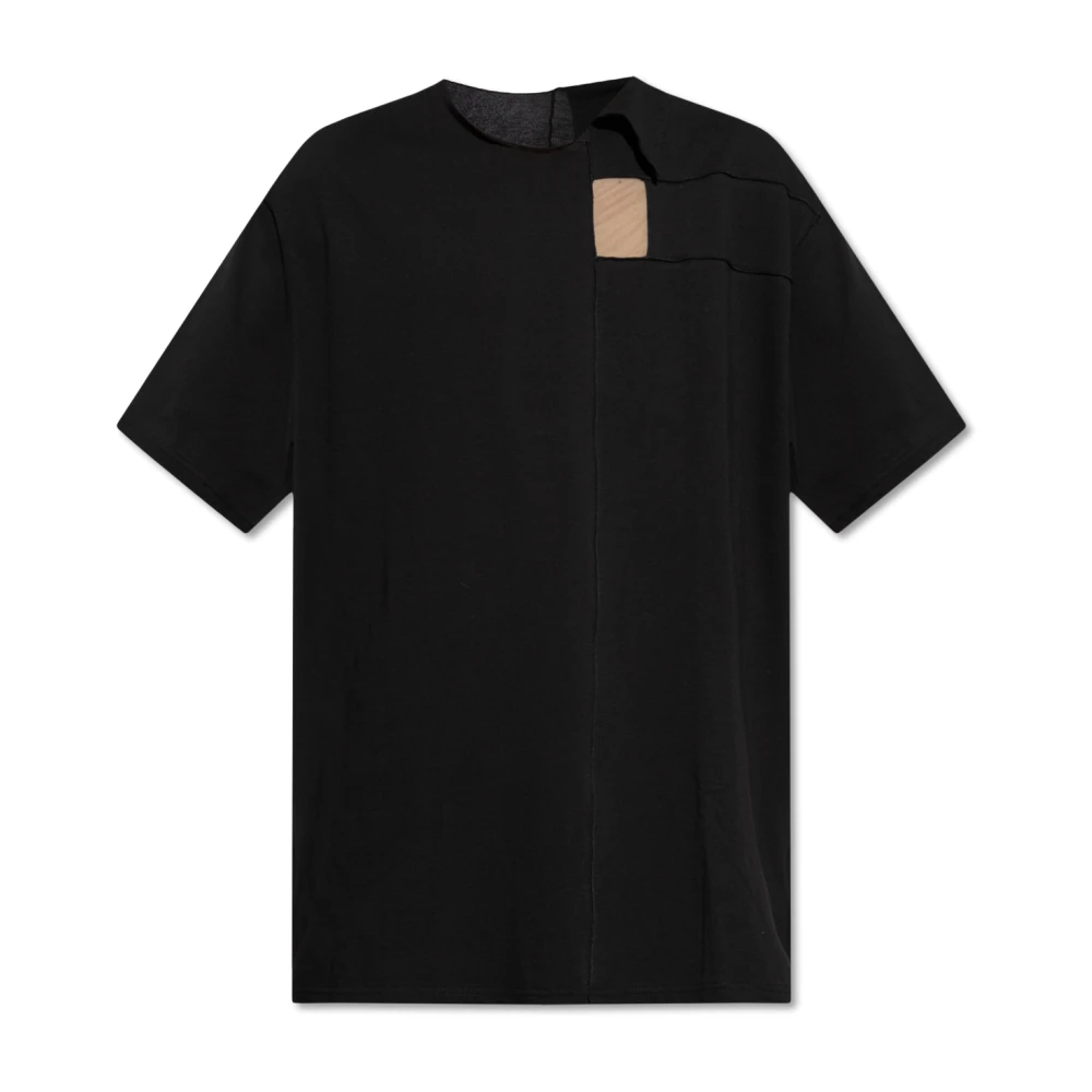 Y-3 Asymmetrisch T-shirt Black Heren