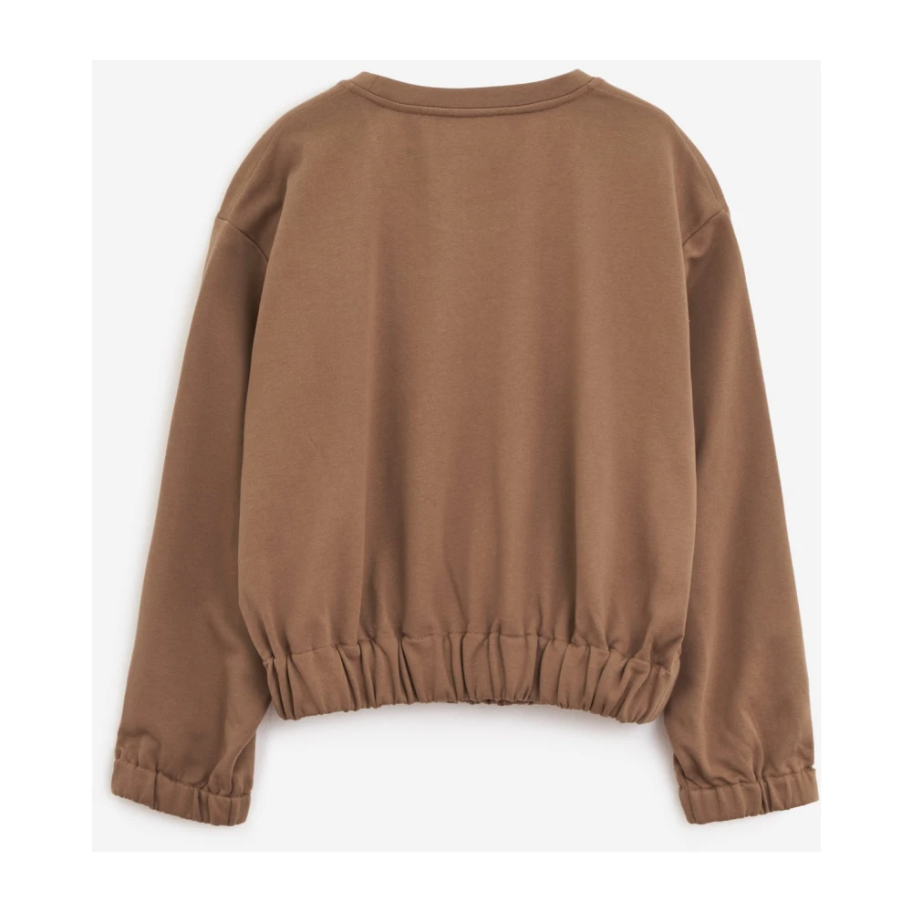 Dries Van Noten Crew Neck Sweatshirt Brown Dames