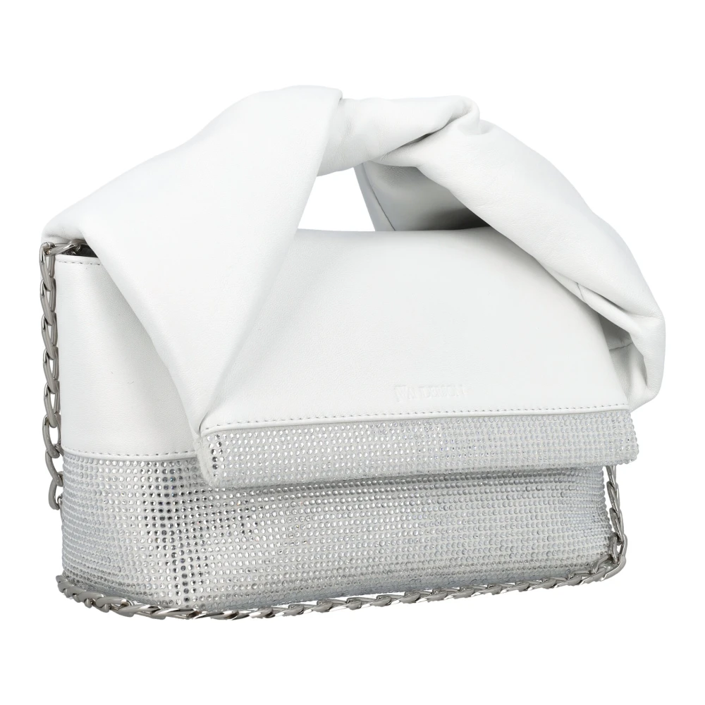 JW Anderson Crystal Midi Twister Tas White Dames