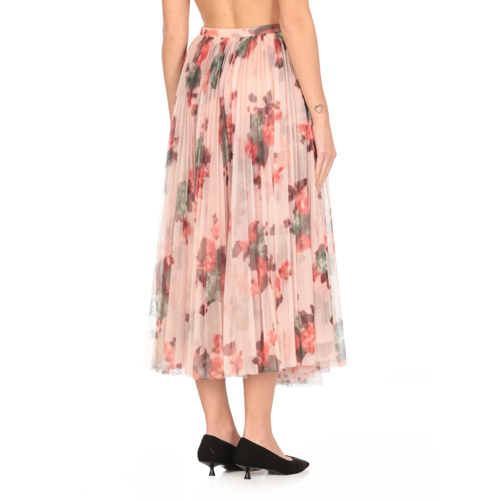 Philosophy di Lorenzo Serafini Roze Bloemen Tule Rok Vrouw Multicolor Dames