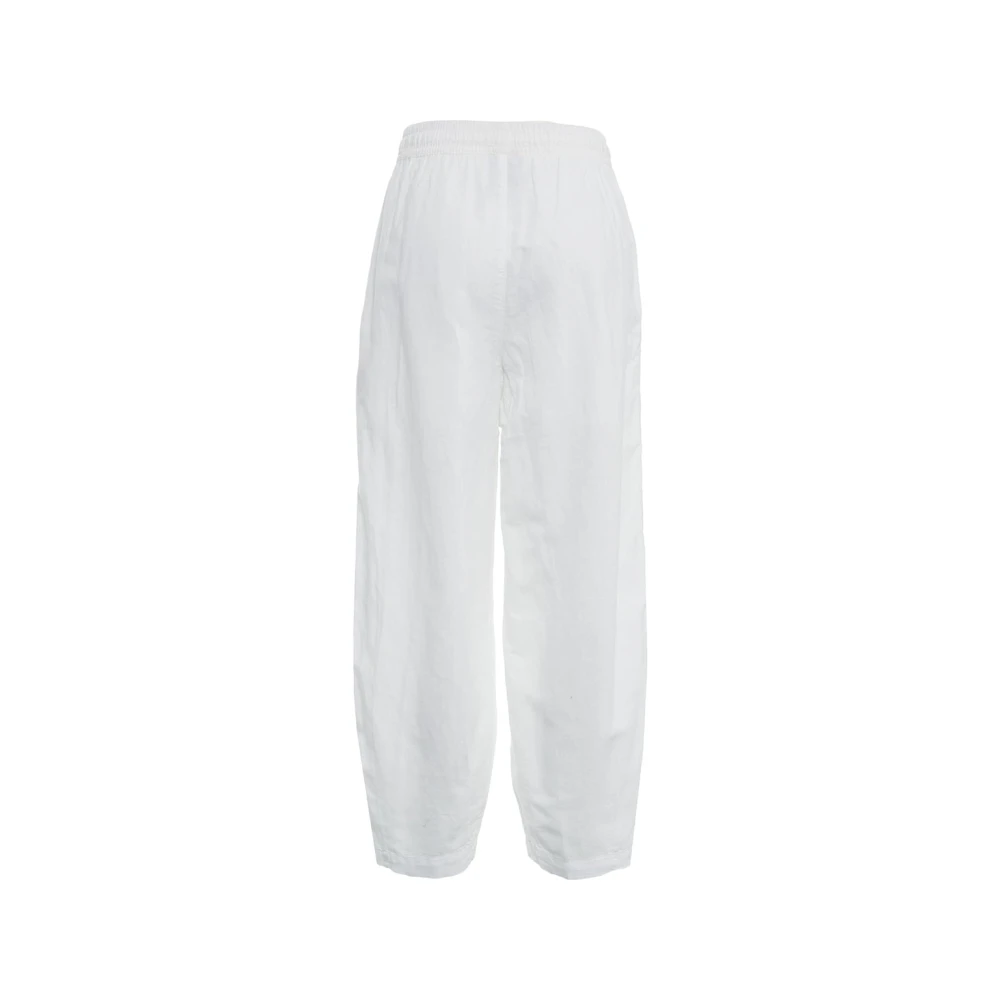 Thom Krom Witte Linnen Broek Elegante Stijl White Dames
