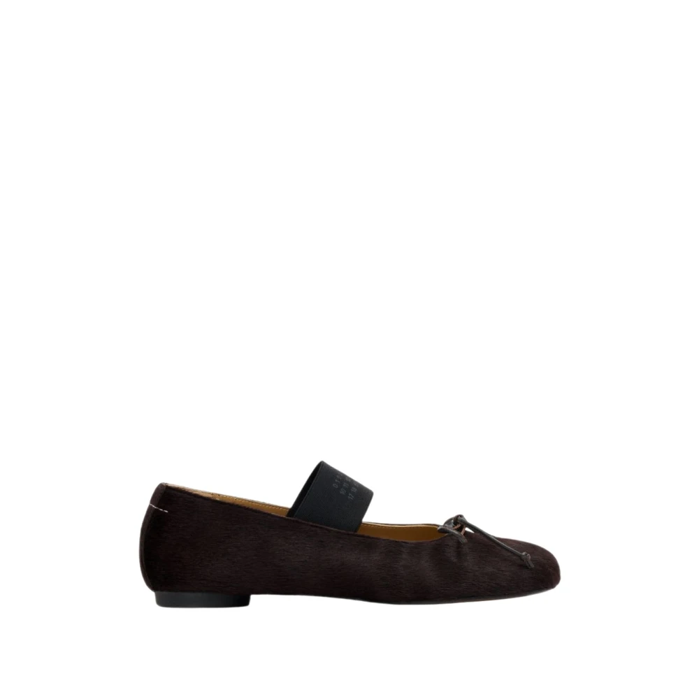 Mm6 Maison Margiela Flat Shoes - Female - Ballerina Shoes - Brown - 5 Uk - Shoes