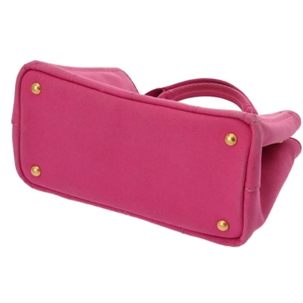 Prada Vintage Pre-owned Canvas prada-bags Pink Dames
