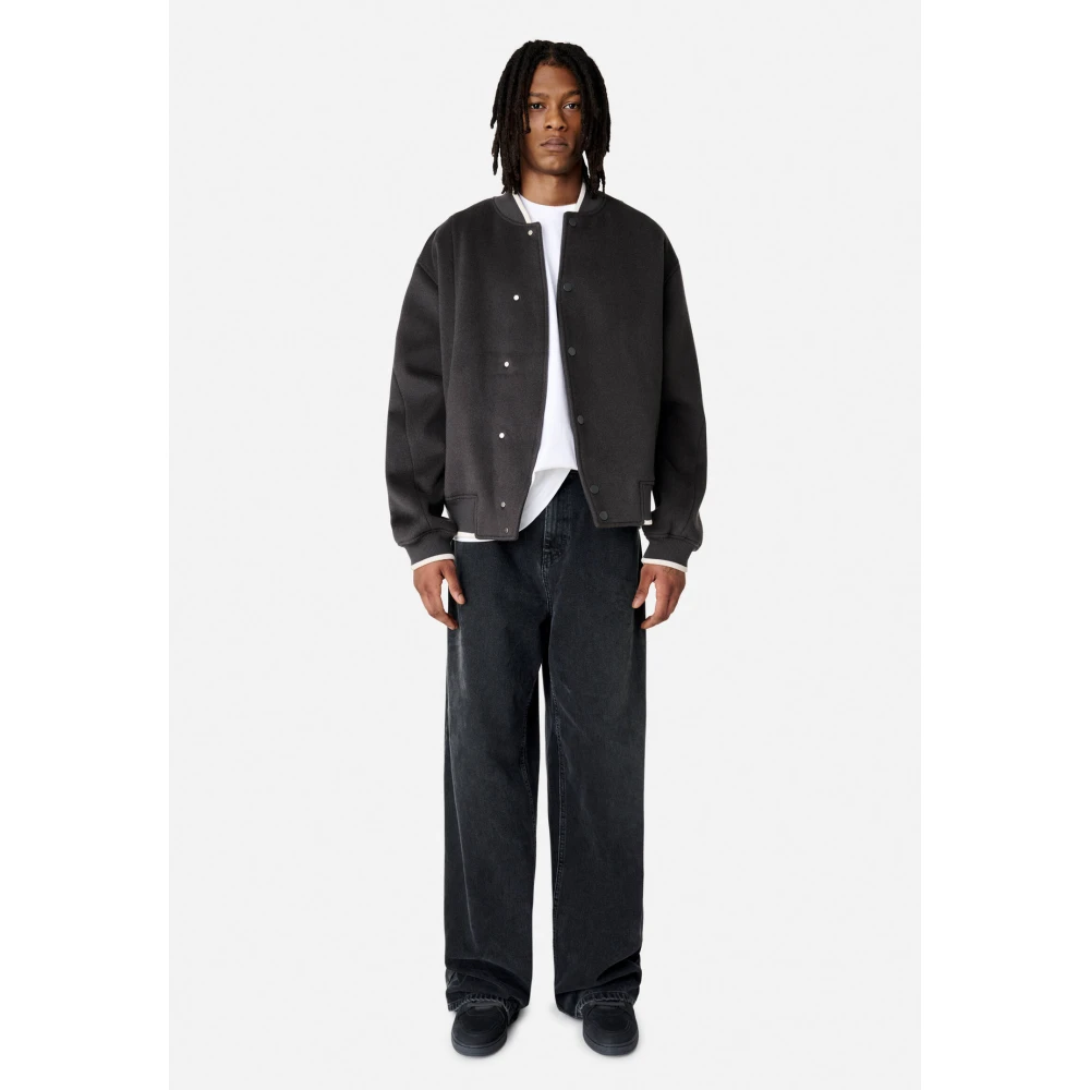 Axel Arigato Geborduurde relaxte jeans Gray Heren