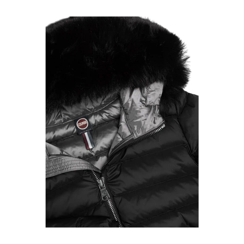 Colmar Winterjas met bont capuchon Black Dames