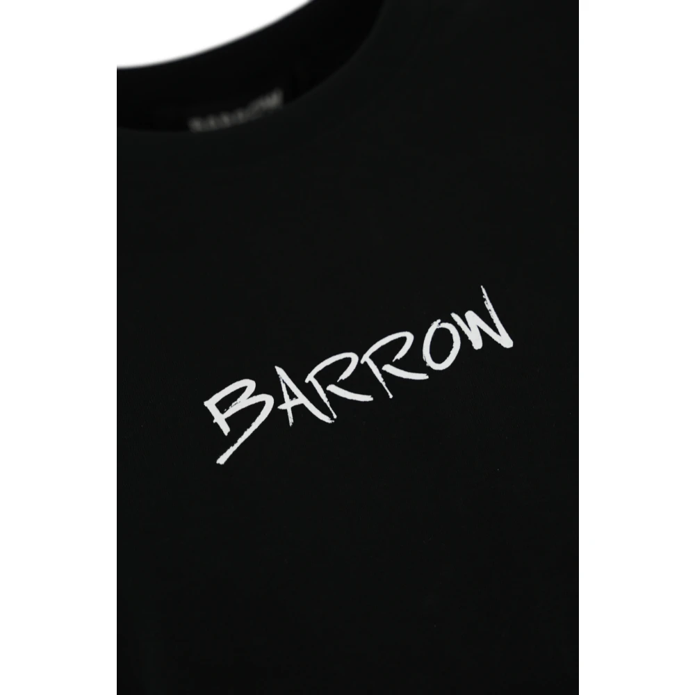 Barrow Teddy Ballonnen Print T-shirt Black Heren