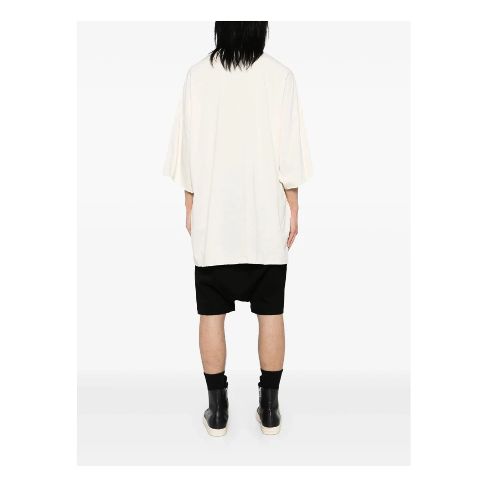 Rick Owens Witte Katoenen T-shirt Korte Mouw White Heren