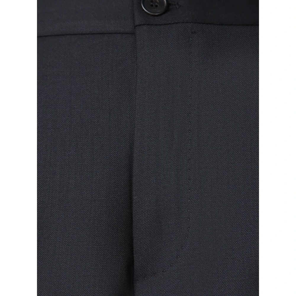 Incotex Zwarte broek voor mannen Black Heren