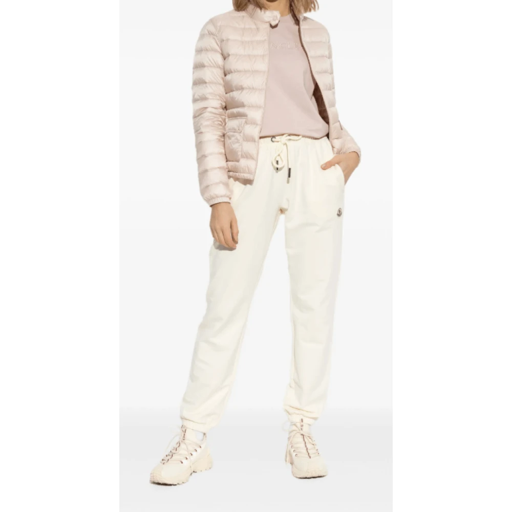 Moncler Logo Patch Blush Pink T-shirt Pink Dames