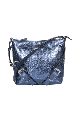 Metallic Leather Shoulder Bag