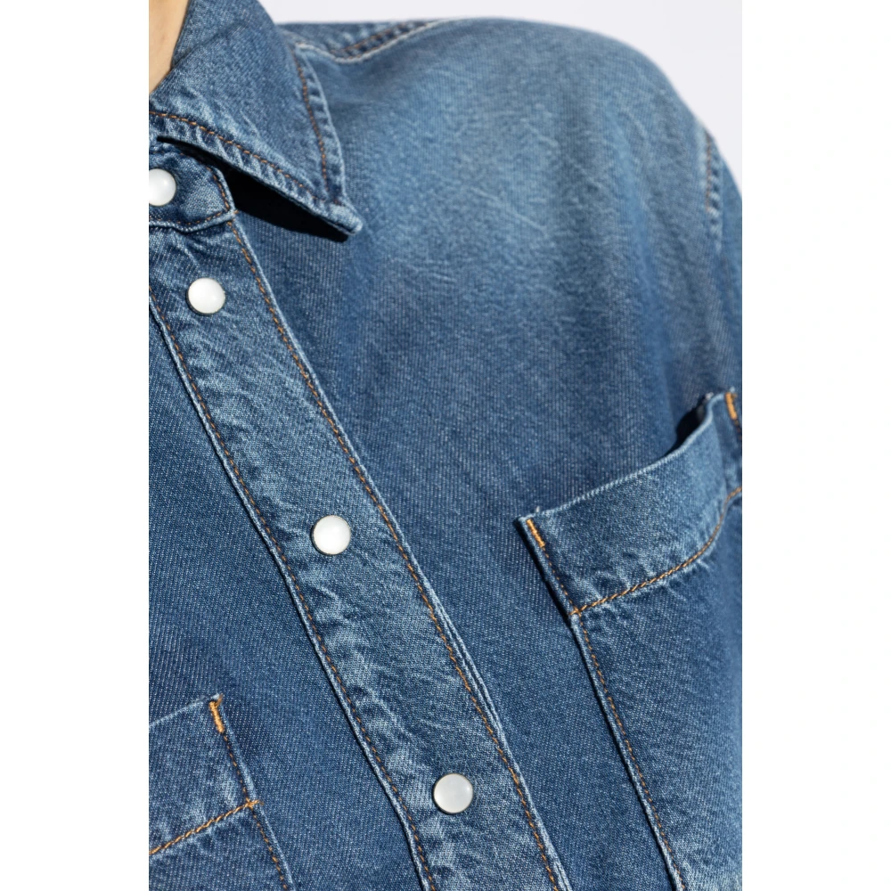 Ganni Denim overhemd Blue Dames
