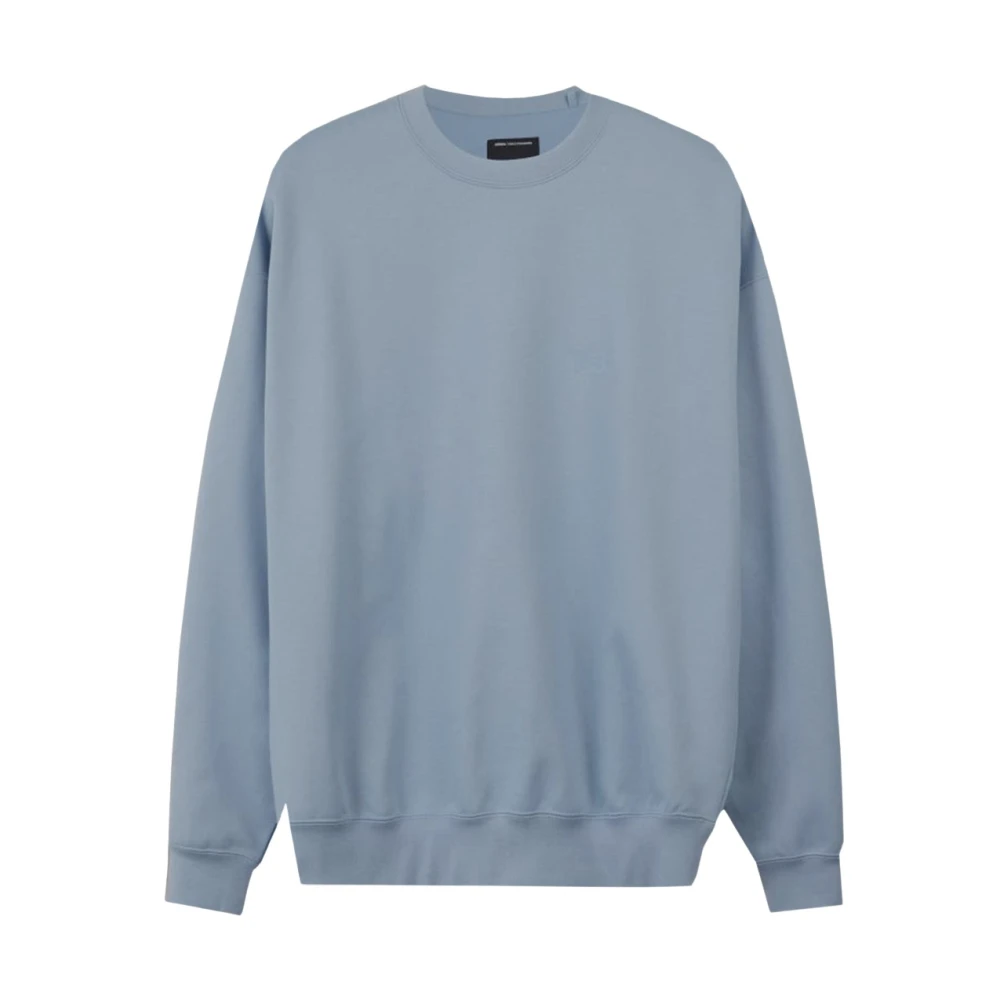 Y-3 Katoenen Logo Sweatshirt Blue Heren