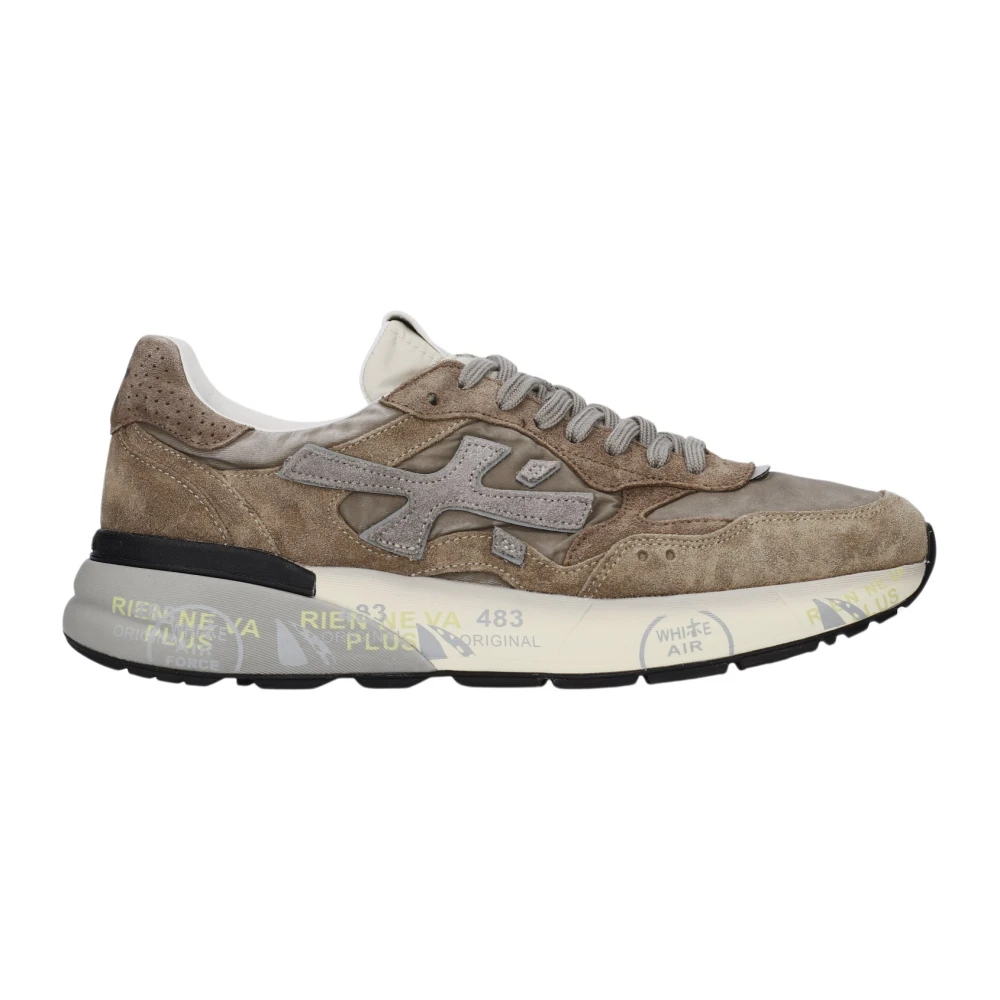 Premiata Uomo Pelle Per Mick0.1 Sneakers In Mick0.1talpa (42), Marrone, Basso, Stringhe, Casual, Taupe - Immagine 6