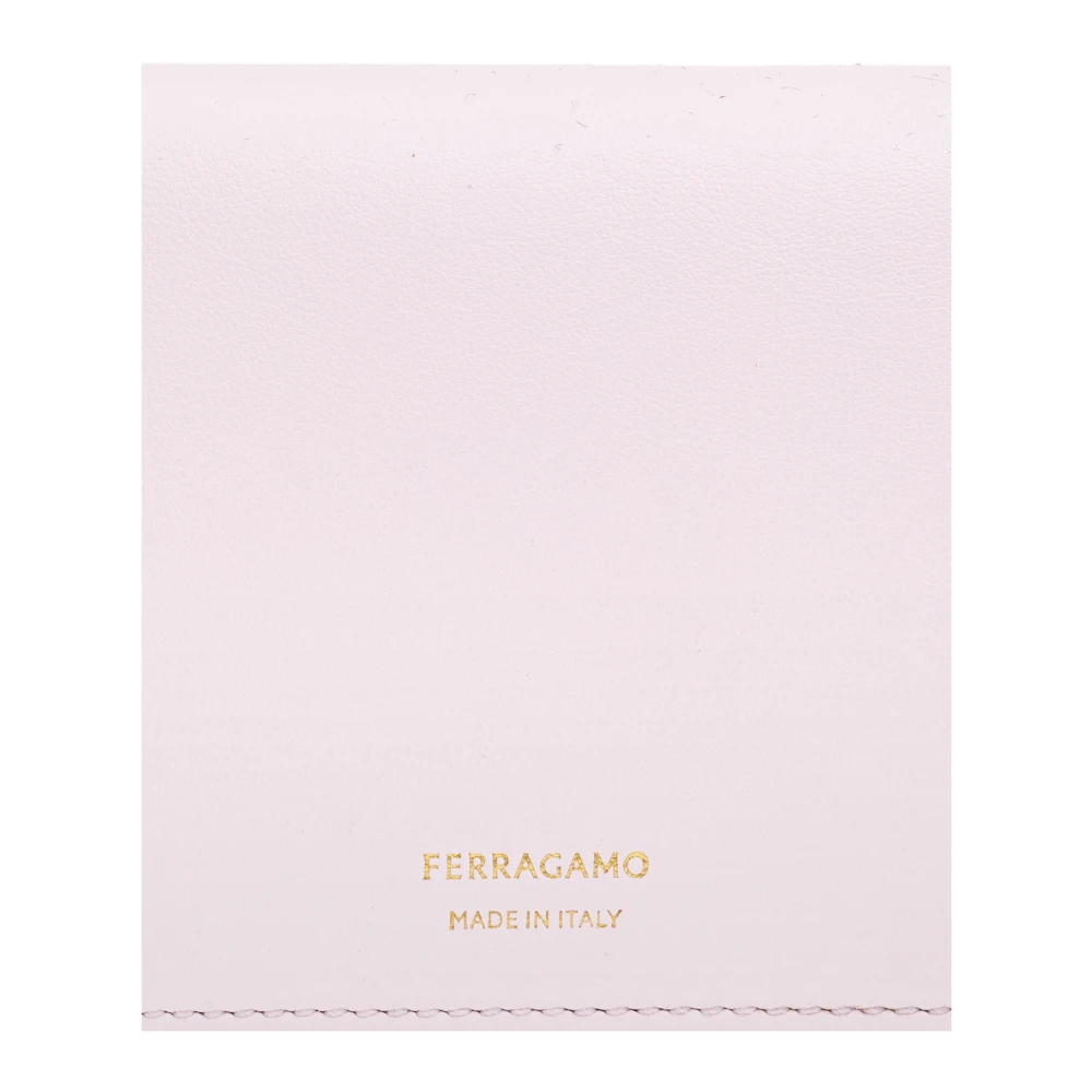 Salvatore Ferragamo Leren portemonnee Pink Dames