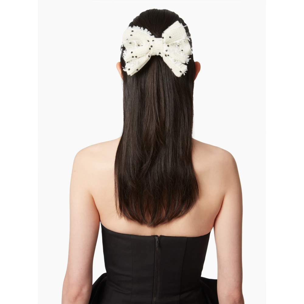 Nina Ricci Tweed Haarband MET Polka White Dames