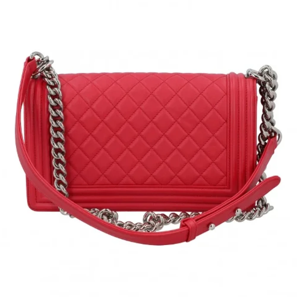 Chanel Vintage Pre-owned Leather crossbody-bags Pink Dames
