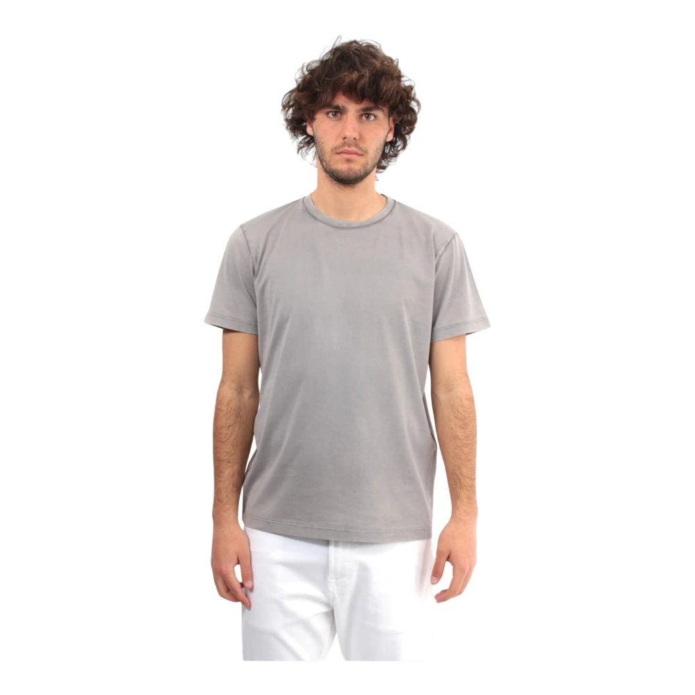 Roberto Collina Grijze Crew Neck T-shirt Gray Heren