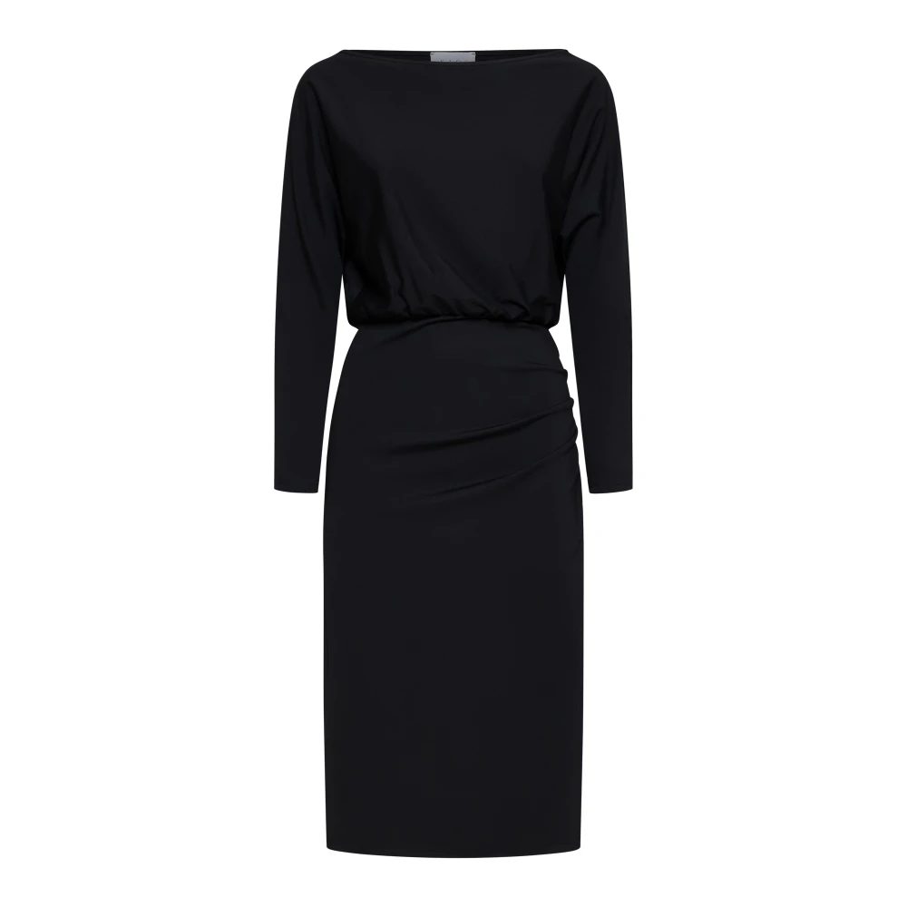 Kaos Women's Black Midi Dresses,, Dresses Collection Extra Large