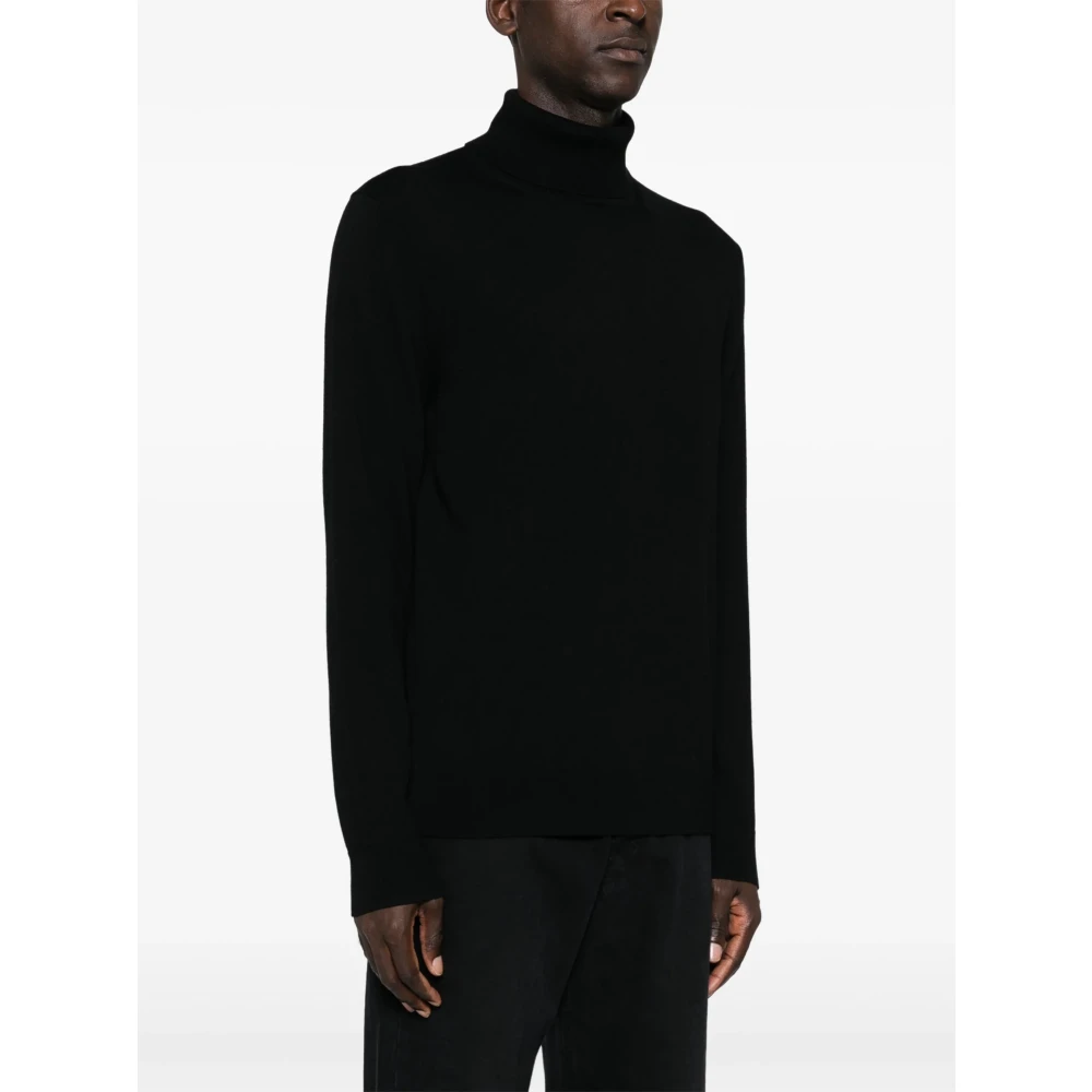Michael Kors Merino Rolkraag Black Heren