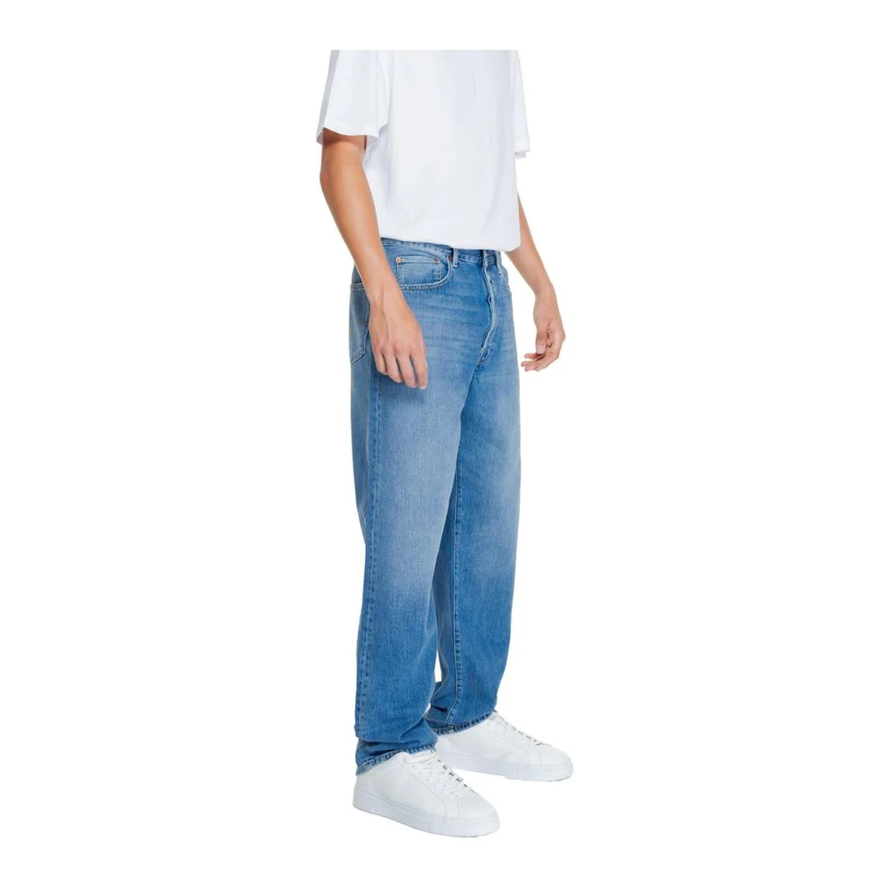 Replay Straight Jeans Blue Heren