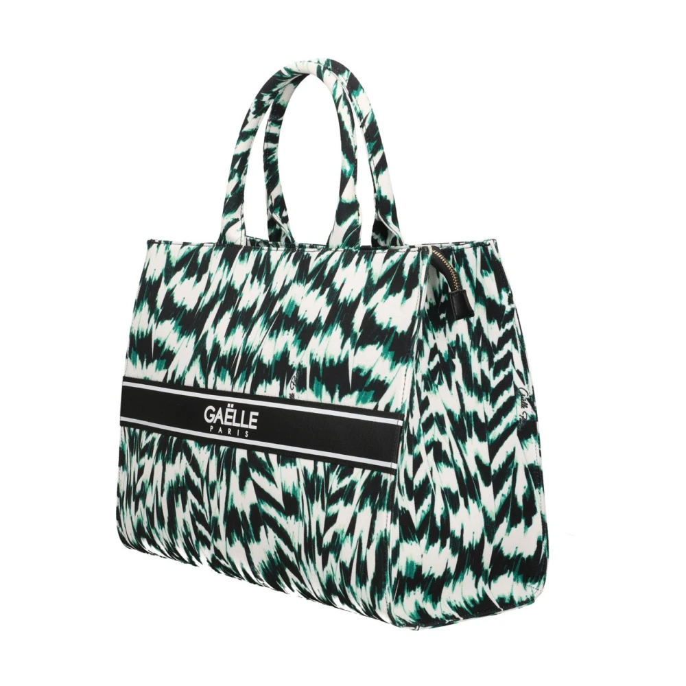 Gaëlle Paris Witte Shopper Tas met Contrastdetails Multicolor Dames