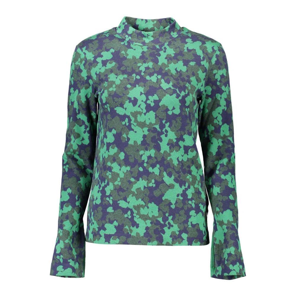 Gant Women's Multicolor Green Cotton Long Sleeve Top - Long Sleeve T-Shirts - Xs - Tops