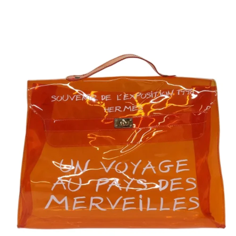 Hermès Vintage Pre-owned Canvas handbags Orange Dames