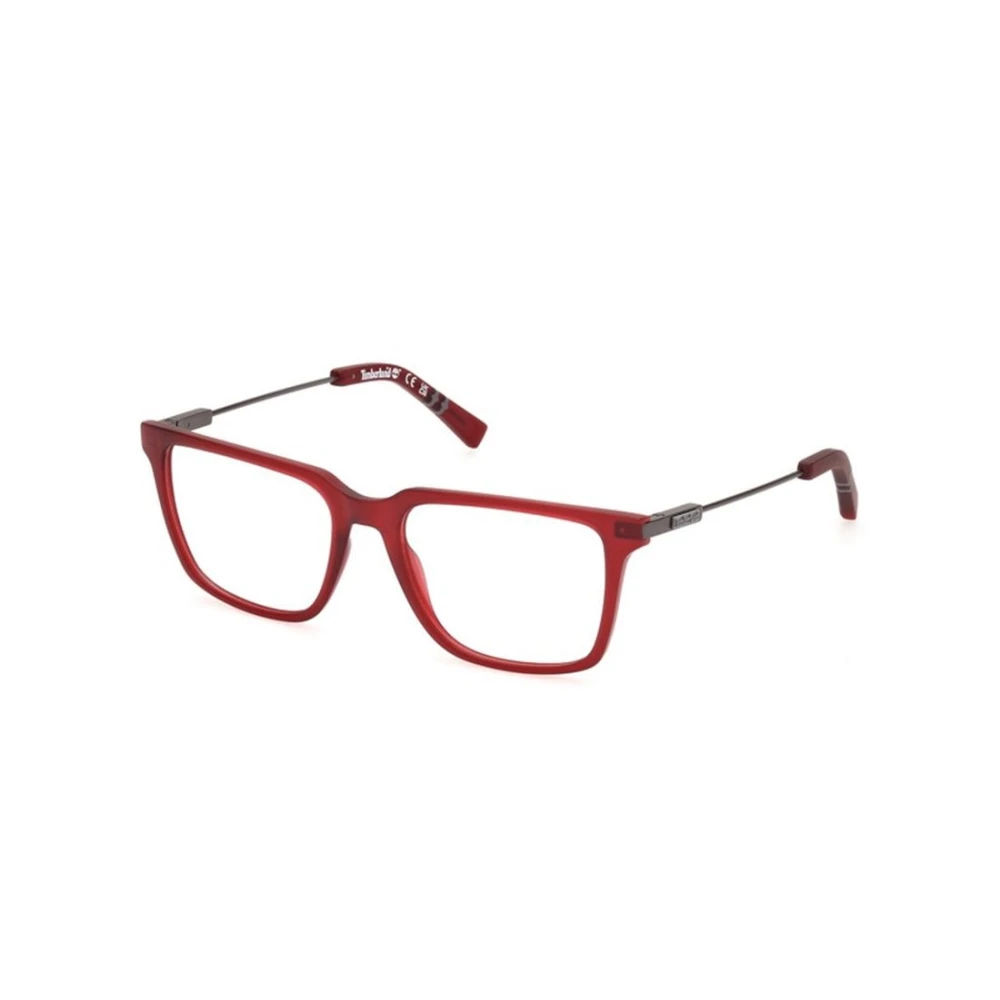 Timberland Red Glasses, Male, 55 Mm, Optical Frame