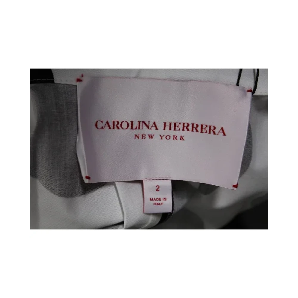 Carolina Herrera Pre-owned Cotton dresses White Dames