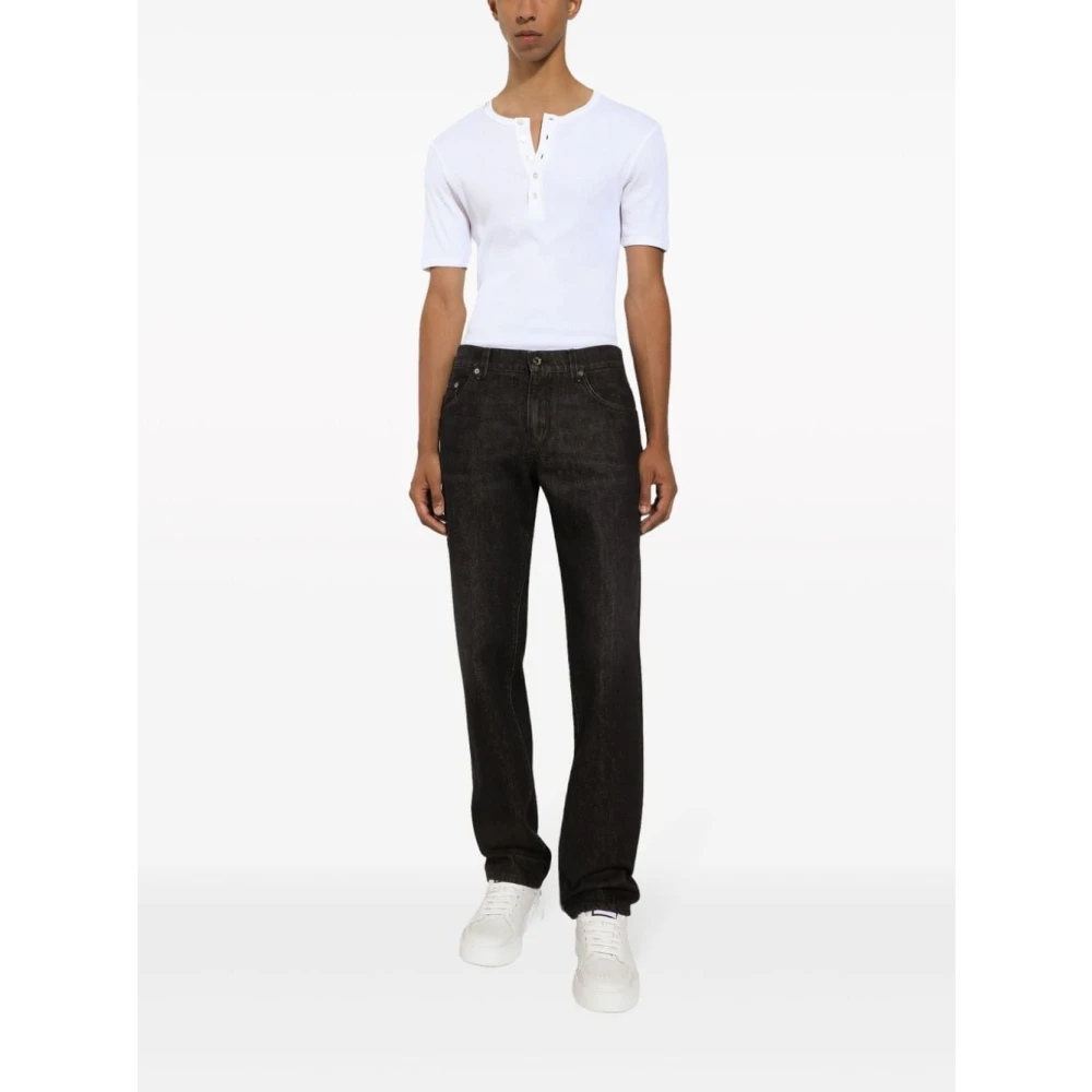 Dolce & Gabbana Blauwe Broek met Regular Fit Blue Heren