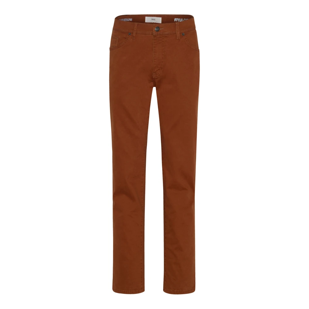 BRAX Cadiz Straight Fit Herenbroek Orange Heren