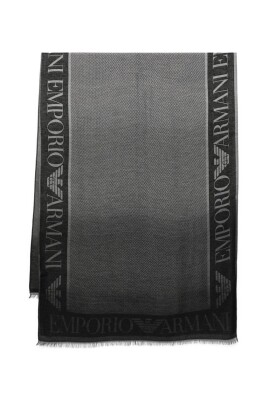 black-logo-pattern-scarf-with-frayed-edges