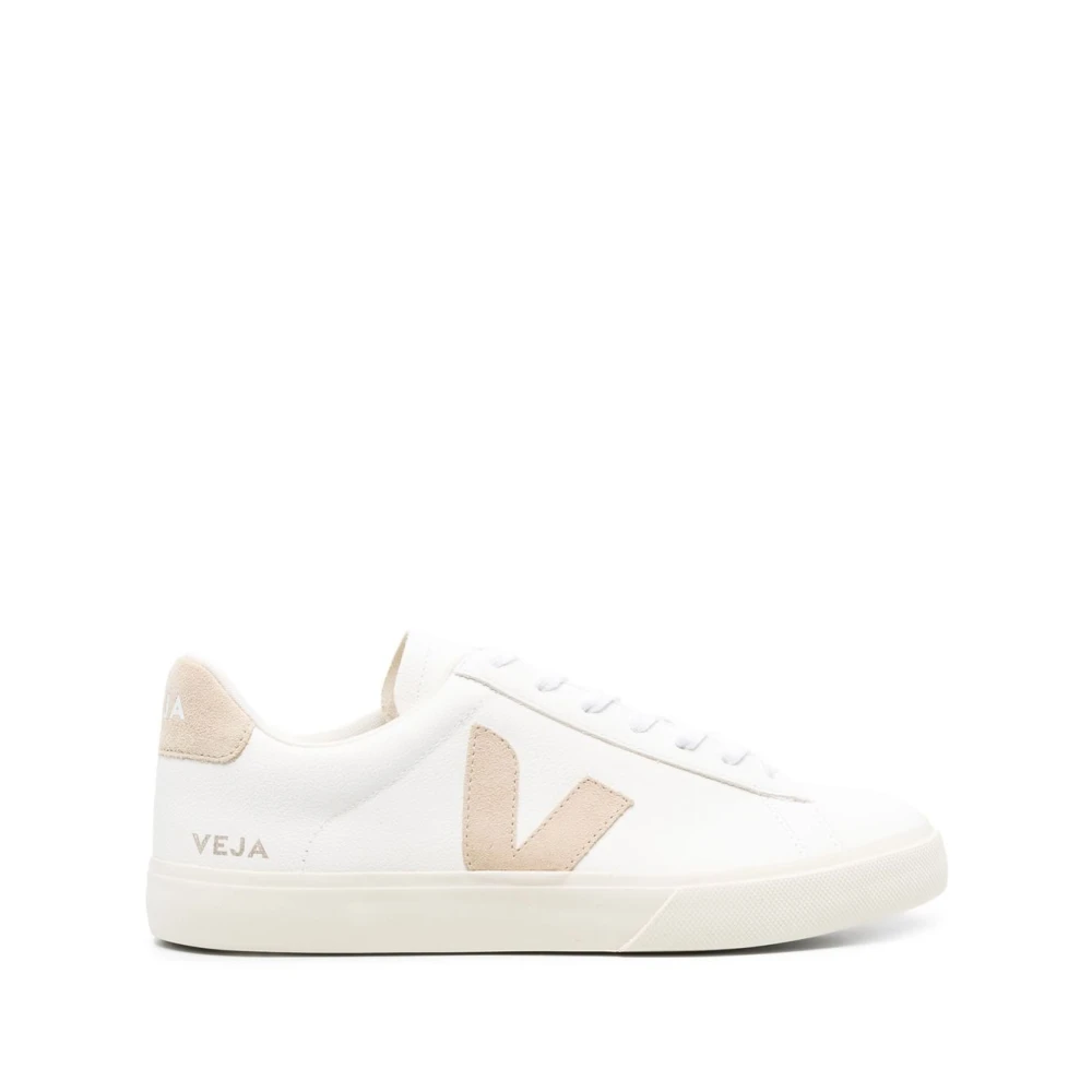 Veja Campo Leather Almond unisex Schoenen Wit