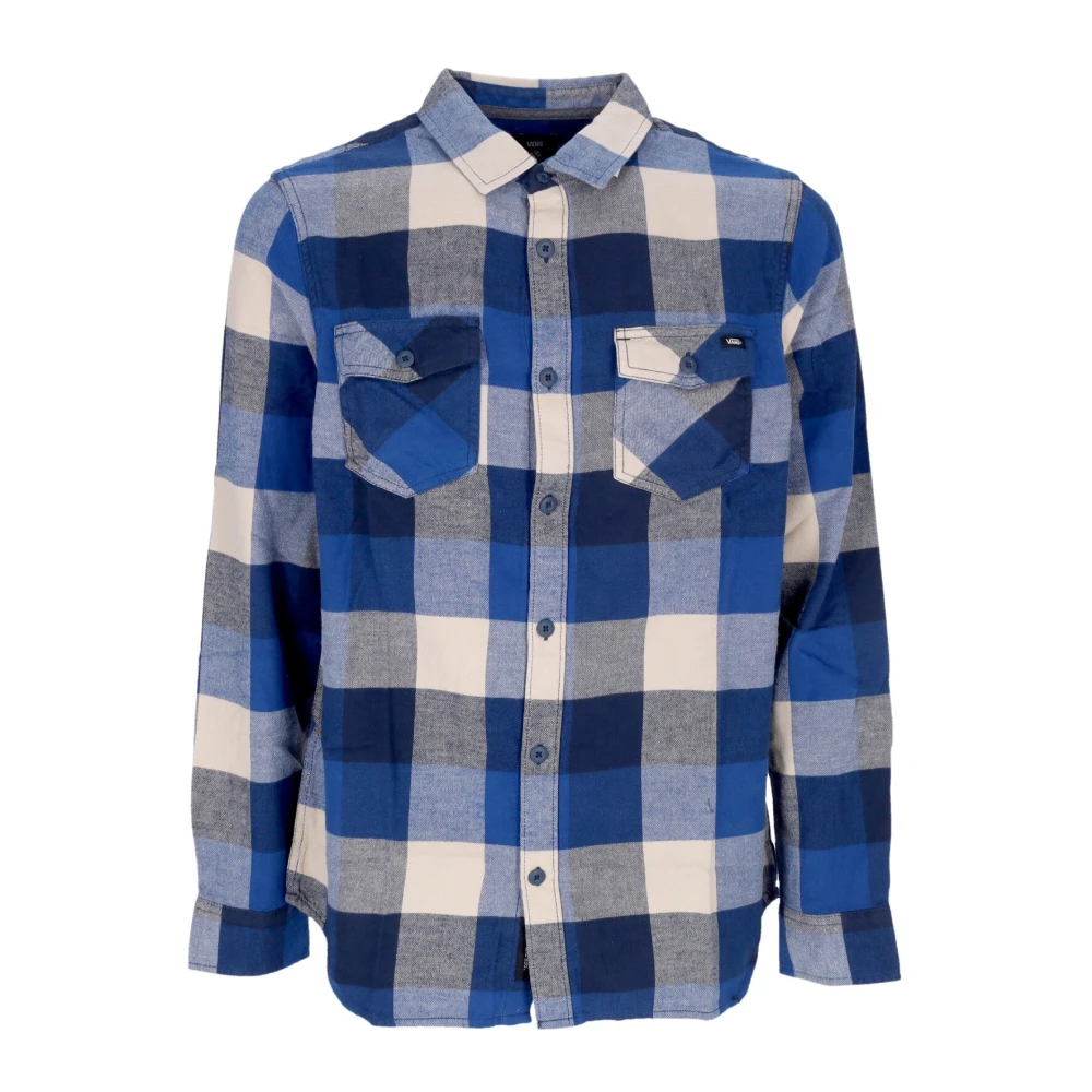 Vans Blauwe Flanellen Overhemd met Lange Mouwen Blue Heren