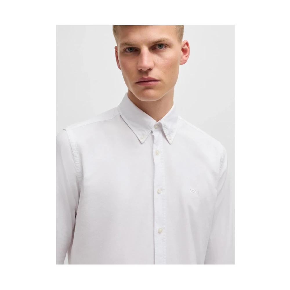 Hugo Boss Stijlvolle Shirt voor Mannen White Heren