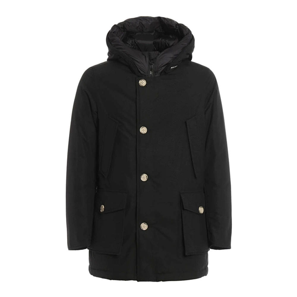 Woolrich Black Parka - Male - Winter Jackets - Xl - Jackets